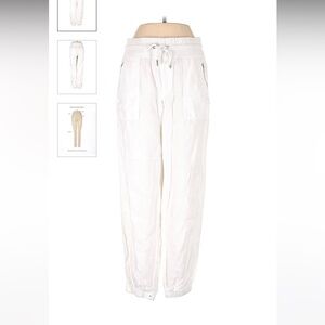 Athelta linen white joggers